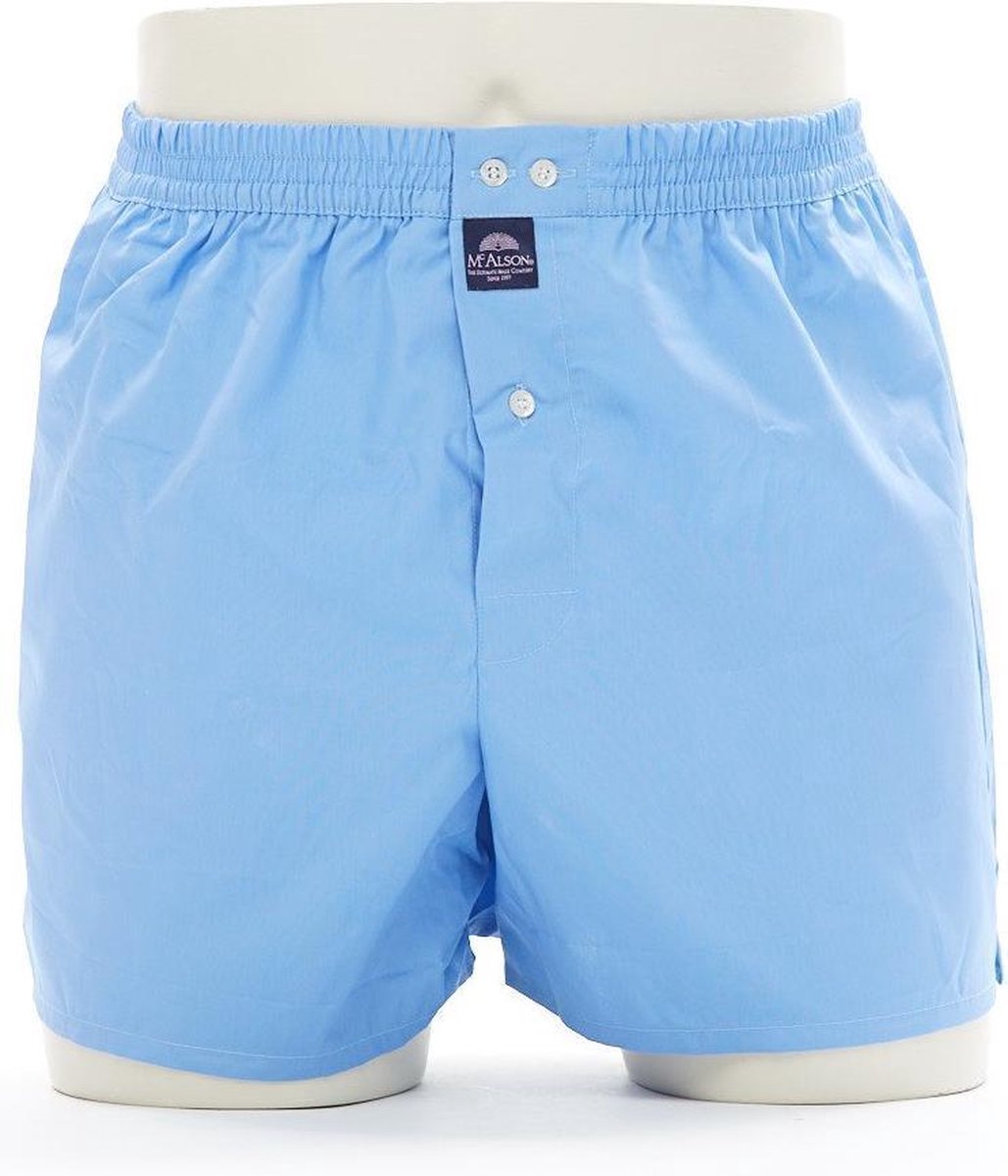 McAlson Boxershort Helder Blauw Lange Pijpen Los Model - L