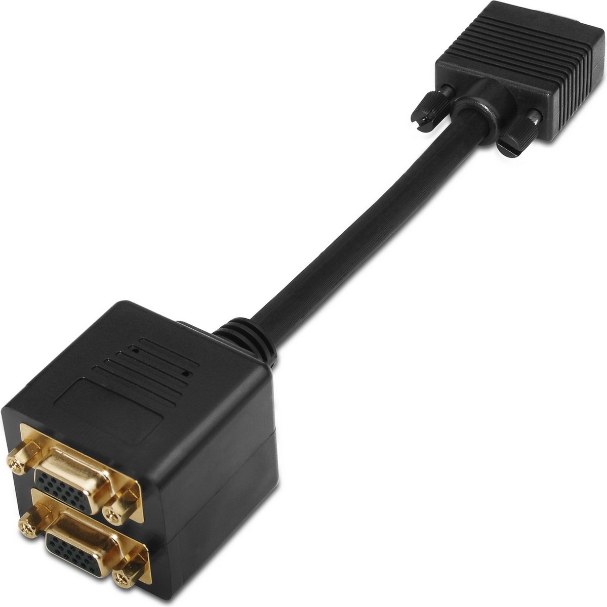 AISENS A113-0080 tussenstuk voor kabels D-sub HDB15 2x D-sub HDB15 Zwart