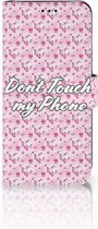 Telefoon Hoesje Huawei P20 Lite Flowers Pink DTMP