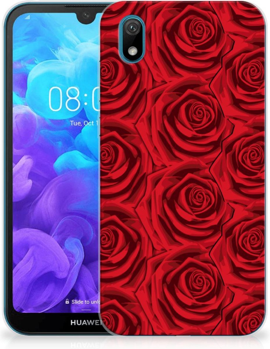 Huawei Y5 (2019) TPU Case Red Roses