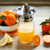 RVS citruspers deksel incl. glazen pot | HappyTappi