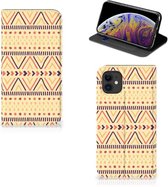 Geschikt voor iPhone 11 Hoesje met Magneet Aztec Yellow