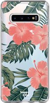 HappyCase Galaxy S10 Plus Flexibel TPU Hoesje Tropic Vibe Print