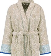 Pip Studio badjas Jacquard Check khaki - XXL