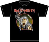 Iron Maiden Heren Tshirt -L- Eddie Hook Zwart