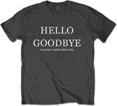 The Beatles Heren Tshirt -M- Hello, Goodbye Grijs