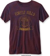 Ramones Heren Tshirt -XL- Forest Hills Rood/Bordeaux rood