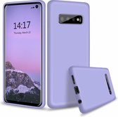 Silicone case Samsung Galaxy S10 - paars