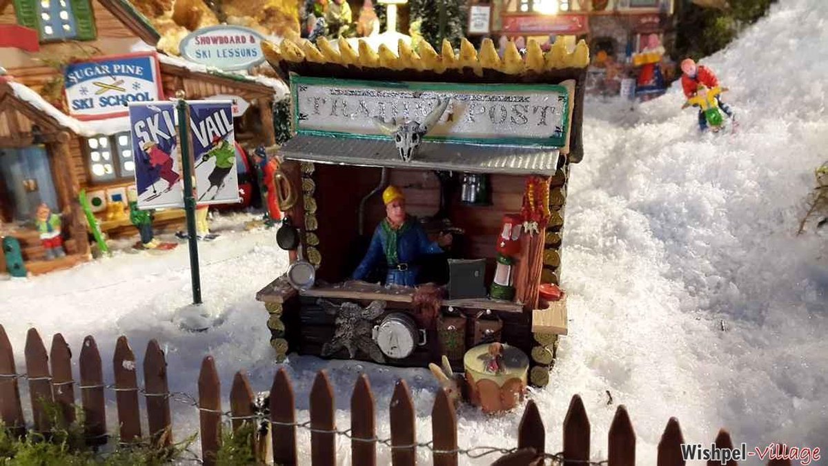 Lemax - Wired Wooden Fence - Kersthuisjes & Kerstdorpen – foto 2