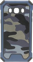 ADEL Kunststof Back Cover Hardcase Hoesje voor Samsung Galaxy J5 (2016) - Camouflage Blauw