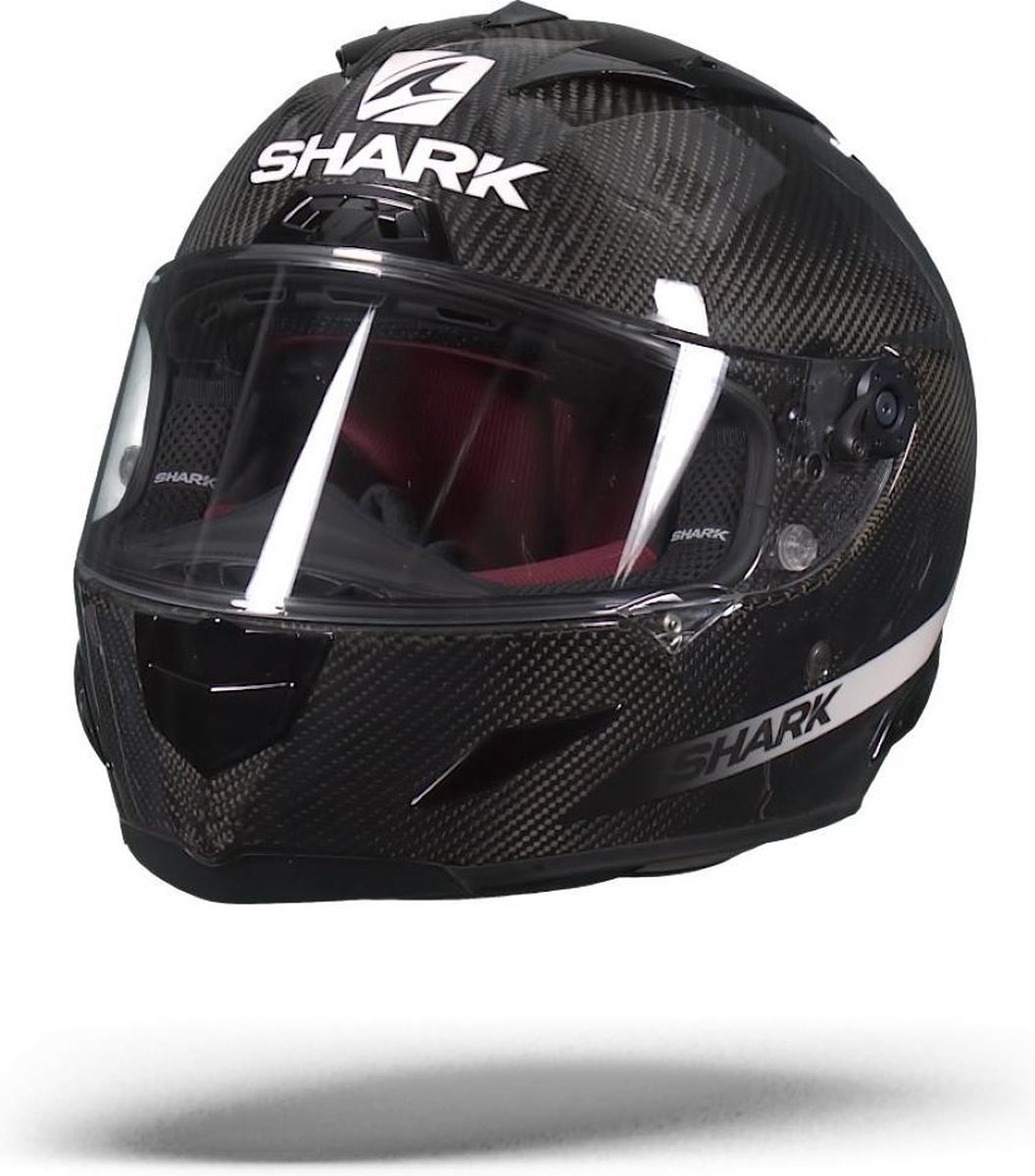 SHARK RACE-R PRO CARBON SKIN Motorhelm Integraalhelm Carbon Wit Zwart S