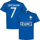 Frankrijk Griezmann 7 Team T-Shirt - Blauw - M