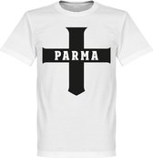 Parma Cross T-Shirt - Wit - XXXL