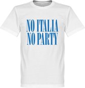 No Italia No Party T-Shirt - XL