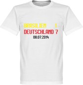 Brazilië - Duitsland 1-7 Scoreboard T-Shirt - XXL