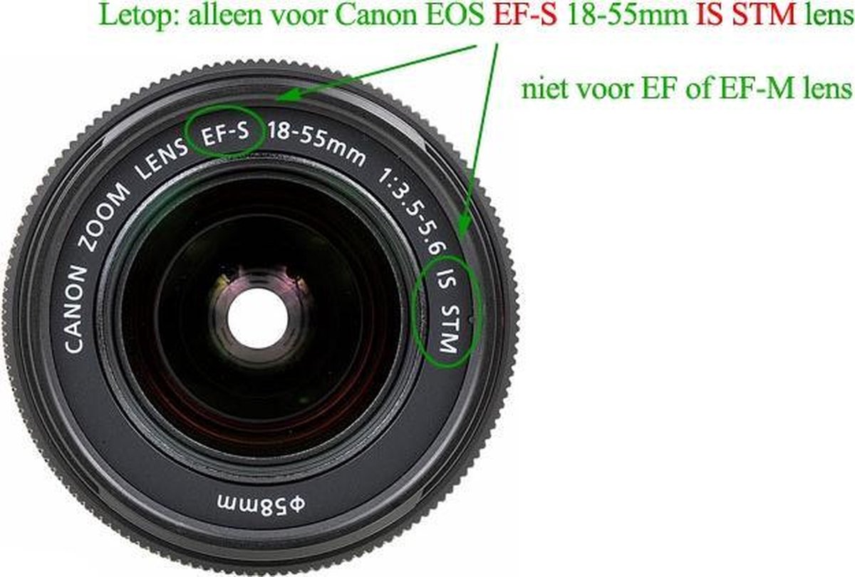 Vhbw Pare-soleil Compatible Avec Canon EF-S 28-80mm F/3.5-5.6 IV USM