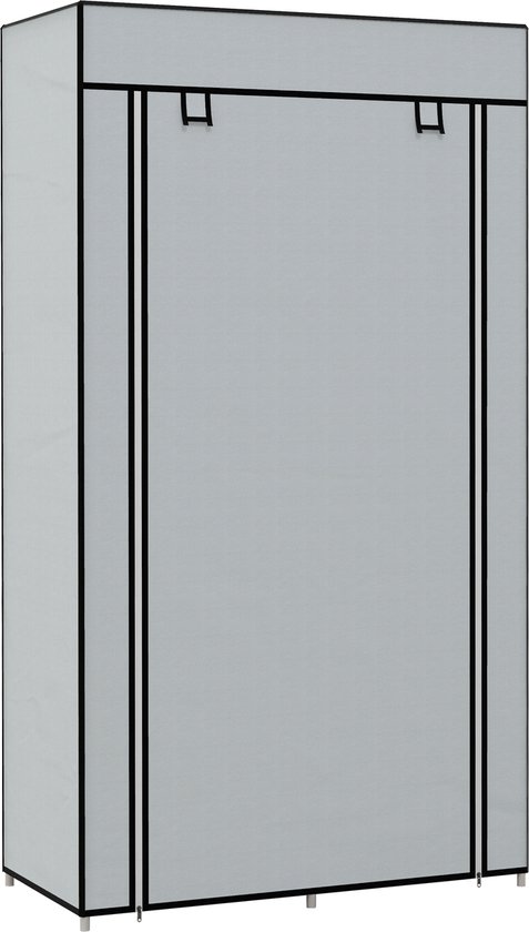 HOMCOM Stoffkleiderschrank mit Reißverschlusstüren 850-287V00