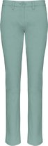 Pantalon Femme 40 NL (42 FR) Kariban Sage 98% Katoen, 2% Élasthanne