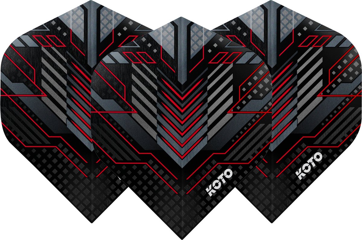 KOTO ZIZ-Matrix NO2 Red - Dart Flights