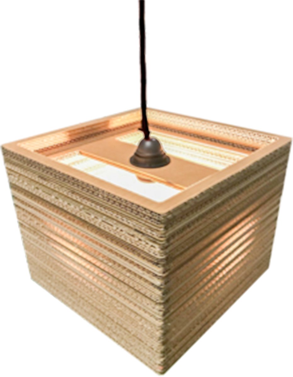 Kartonnen kraggenburg lamp
