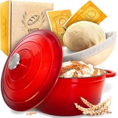 Gietijzeren 2-in-1 pan met deksel voor brood bakken, 26 cm, 3 l braadpan - Recepten