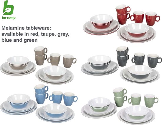 Bo-Camp - Servies - Two-tone - 16 Stuks - Groen van Bo-Camp — afbeelding 4