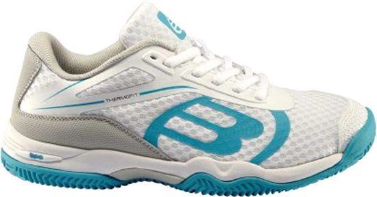Bullpadel padelschoenen dames Beker W 23i Wit Blauw