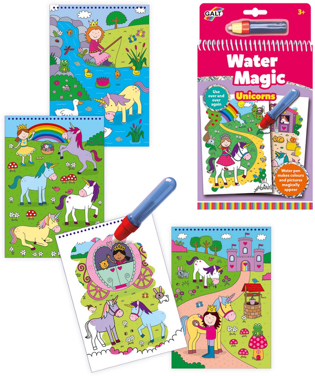 Galt Waterkleurboek Water Magic Eenhoorn - Kleurboek — afbeelding 2