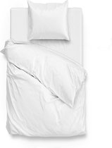 Zo! Home Satinado Dekbedovertrek - Eenpersoons - 140x200/220 cm - Wit