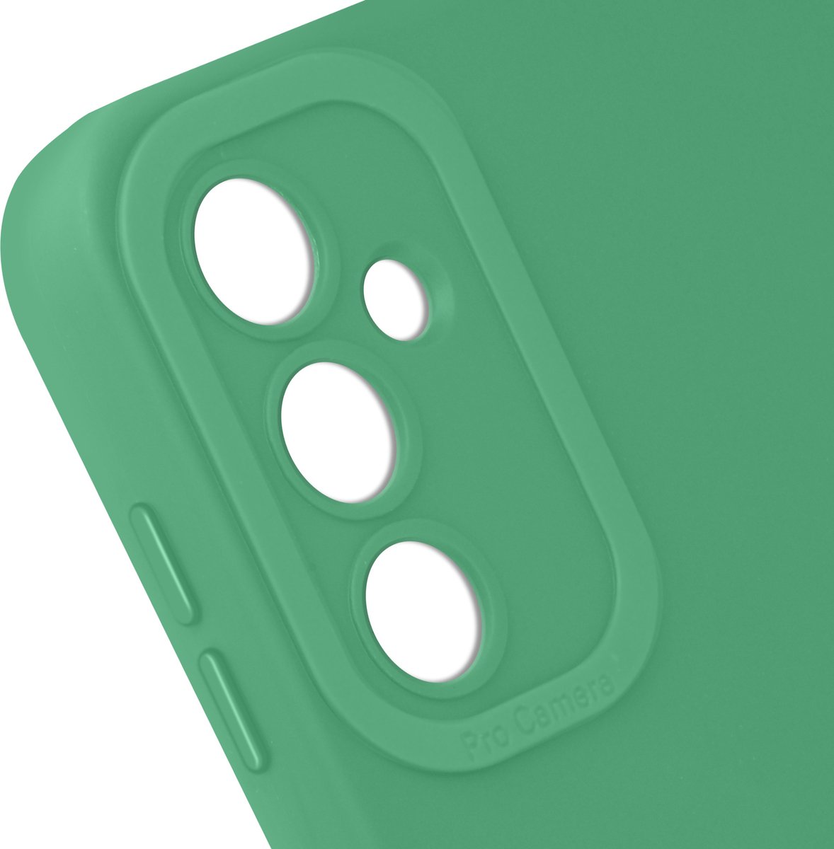 Avizar Hoes Geschikt voor Samsung Galaxy A15 5G Mat Beschermde Camera, Groen