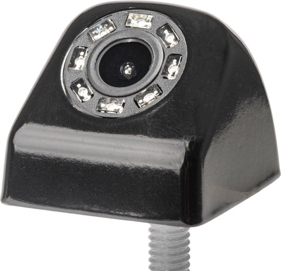 AMiO Universele Inbouw Achteruitrij Camera 8 IR LED Nachtzicht voor Auto / Bus / Camper Zwart