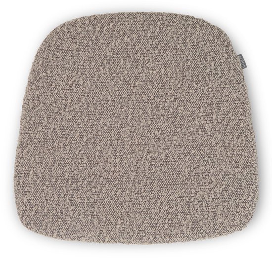 Nolon Fem coussin d'assise bouclé gris chaud