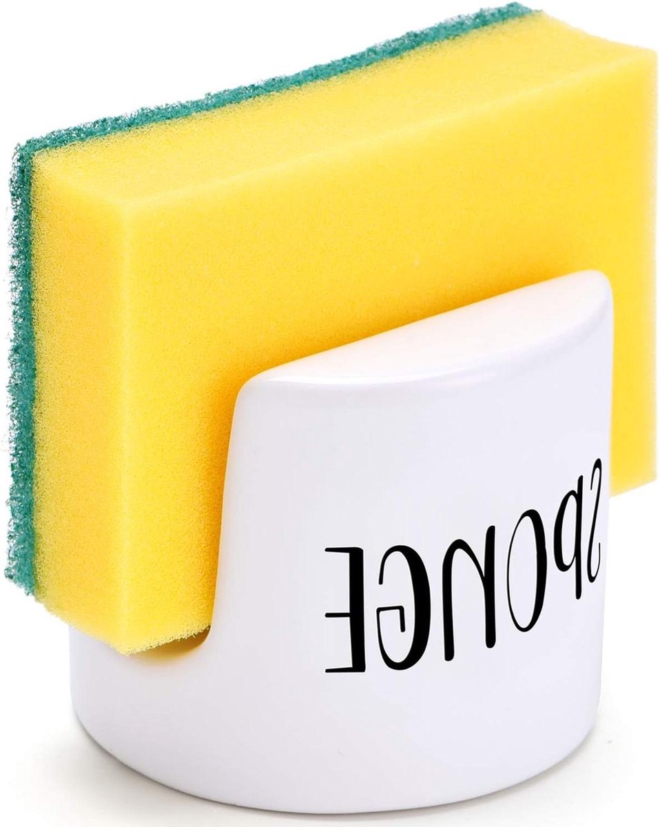 Sponshouder voor de keuken spoelbakhouder keramiek wit gootsteenorganizer landelijke stijl