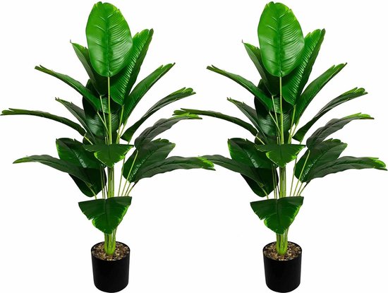 AIVORIUY 2pcs Künstliche Palmblätter Busch Faux Tropische AIVORIUY 2pcs Künstliche Palmblätter Busch Faux Tropische
