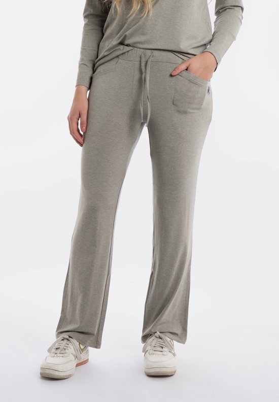 Knit Factory Lily Pants - Pantalon avec poches latérales - Pantalon long - Pantalon pour le printemps, l'été et l'automne - Zwart - L