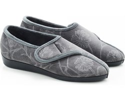 Damart - Pantoffels met klittenband - Dames - Grijs - 39