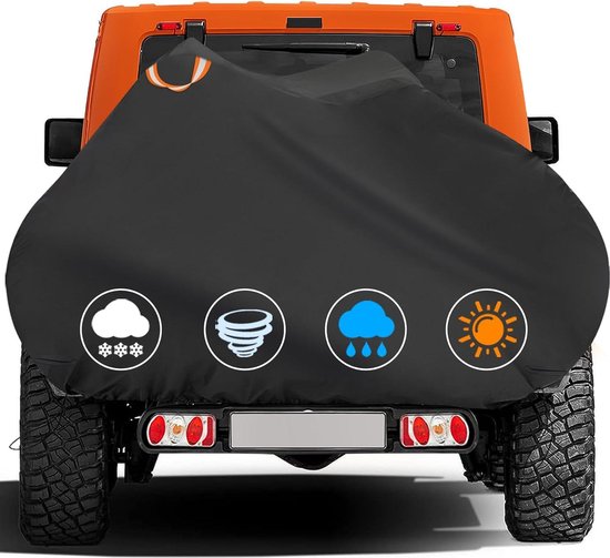 Zettum Fietshoes voor transport van 2 fietsen – Waterdichte & Heavy Duty fietshoes met PU-coating voor fietsendrager, buitenopslag op de trekhaak tijdens de reis