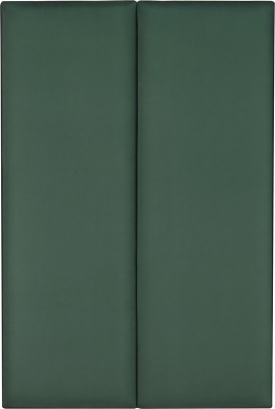 Panneaux muraux rembourrés Carpino set de 2 velours 90x30 cm vert foncé [neu.haus]