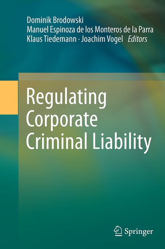 Regulating Corporate Criminal Liability - cover