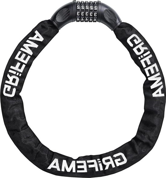 Cadenas Vélo à Code 5 Chiffres - Chaîne Acier Trempé - Gaine Tissu Renforce Securite Haute 98843148 Cadenas Vélo à Code 5 Chiffres - Chaîne Acier Trempé - Gaine Tissu Renforce Securite Haute 98843148