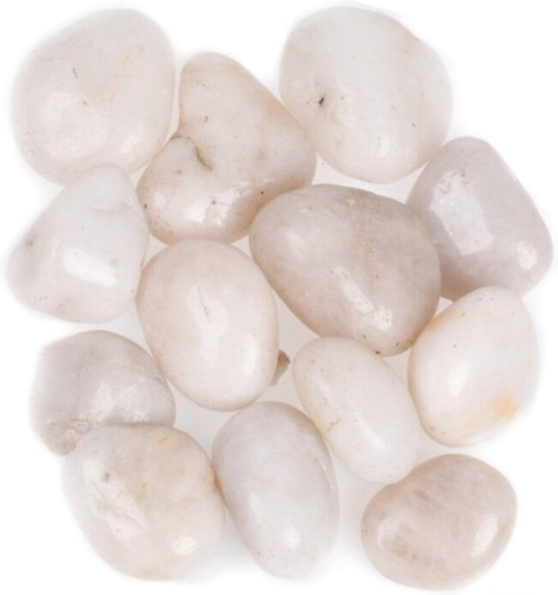 Concorde Decoratie/hobby stenen/kiezelstenen - beige/quartz mix - 350 gram / 2 a 3 cm - medium groot