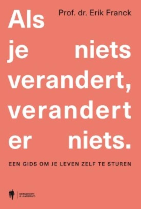 Als je niets verandert, verandert er niets - cover