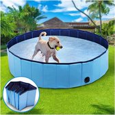 lunaoo Opvouwbaar hondenzwembad, draagbaar kinderbad voor kinderen, PVC