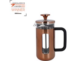 La Cafetière Pisa koffiezetapparaat van glas met roestvrij, geborsteld stalen frame