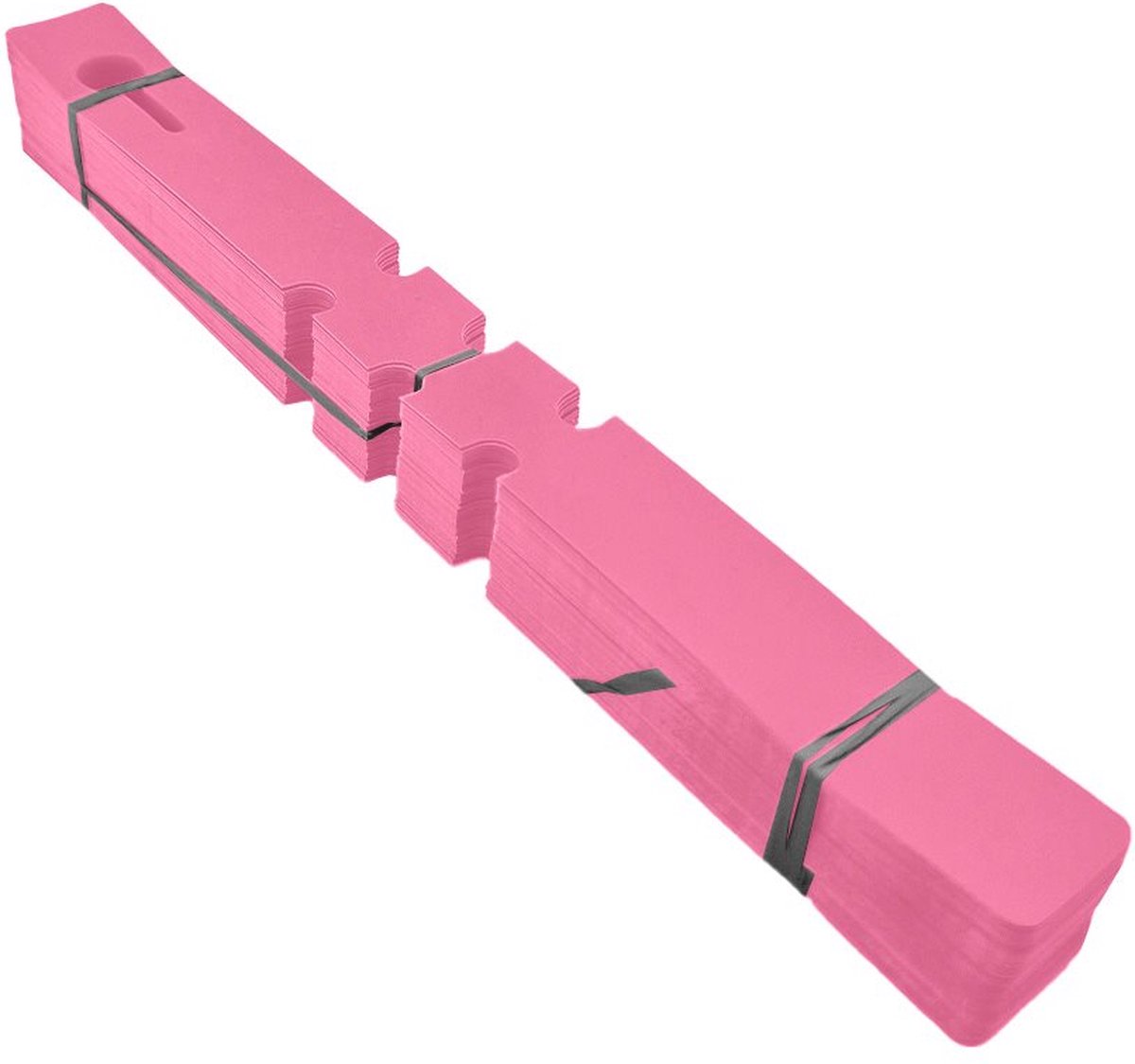 CombiCraft Losse sleufetiketten roze - 210x20mm - bundel van 100 stuks