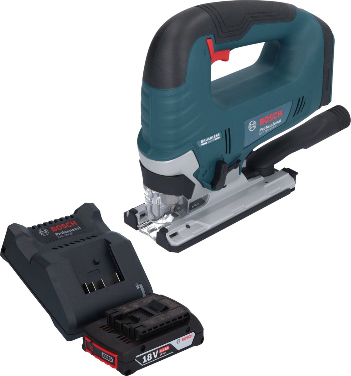 Bosch Professional Bosch GST 18V-125 B Professionele accudecoupeerzaag 18 V 125 mm Brushless Solo ( 06015B3001 ) zonder accu zonder oplader