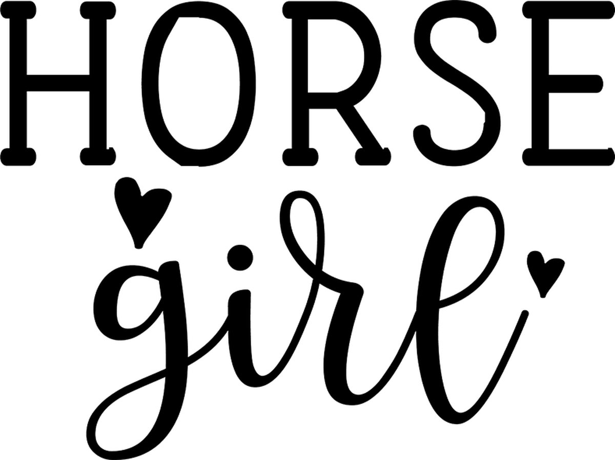 Paarden sticker – Horsegirl