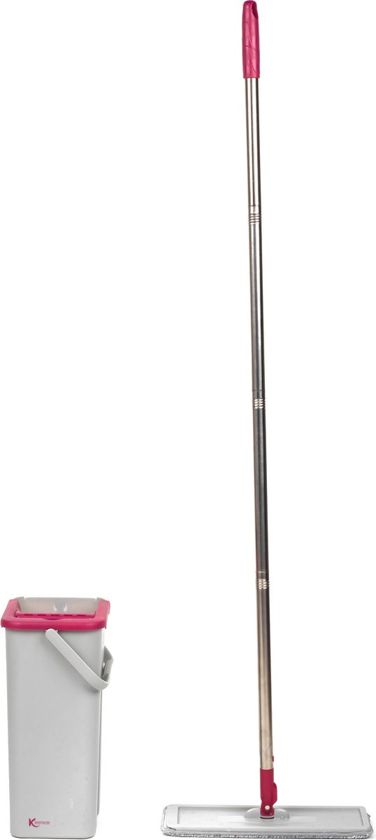 Kleeneze Mop & Bucket Set – Microvezel dweil met platte kop