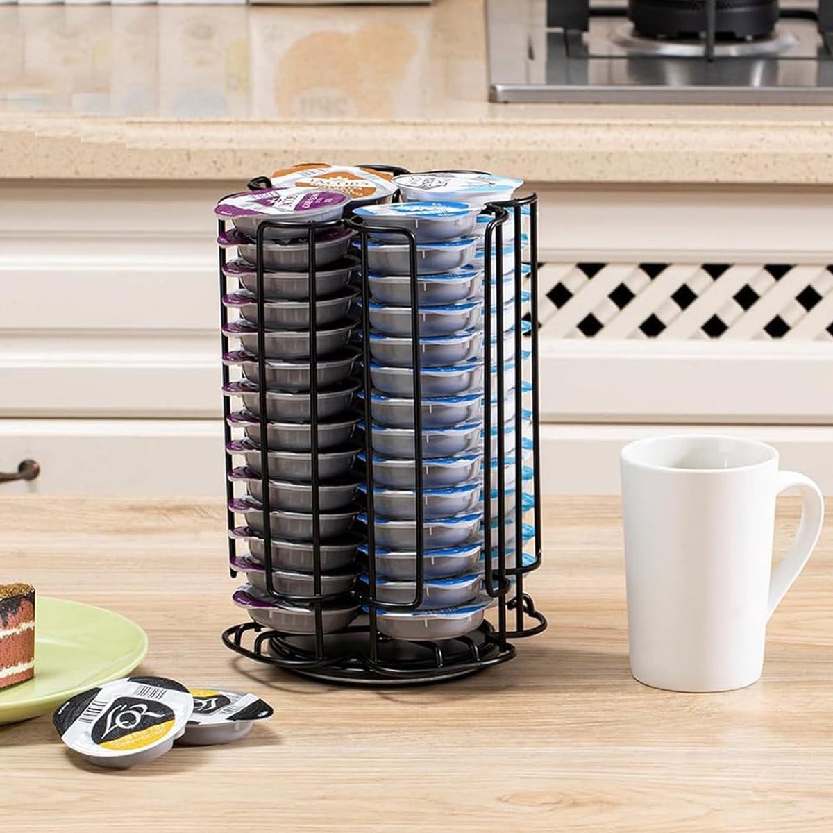 Porte-capsules Tassimo Rotatif - 52 Capsules - Noir