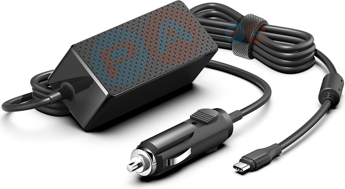Auto USB-C Laptop Adapter 65W Max. Type-C geschikt voor Lenovo ThinkPad A275 A285